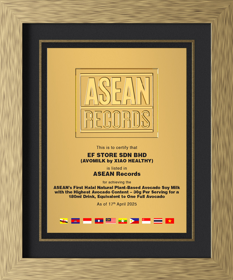 ASEAN Records Certificate_EF STORE BHD (AVOMILK by XIAO HEALTHY)
