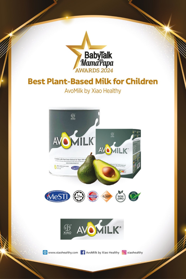 BabyTalk & MamaPapa Readers’ Choice Awards 2024 BEST Plant-Based Milk for Children (AvoMilk by Xiao Healthy)